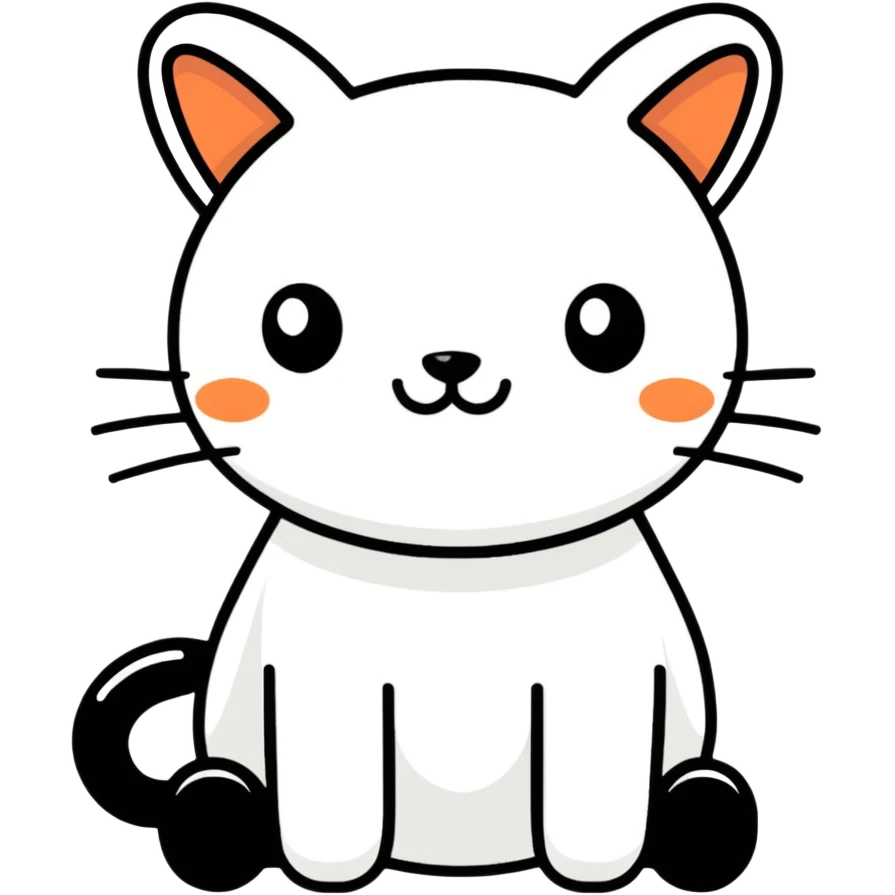 github icon playful cartoon sticker emoji