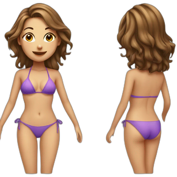 girl in bikini emoji