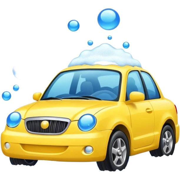 create me an image for a vertical in my super app, Car wash emoji