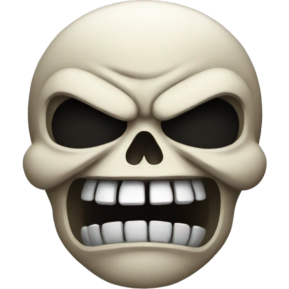 angry skull emoji
