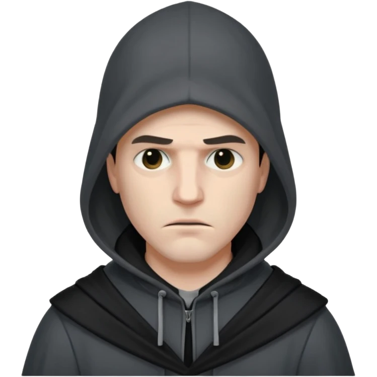 man executioner in gray suit emoji