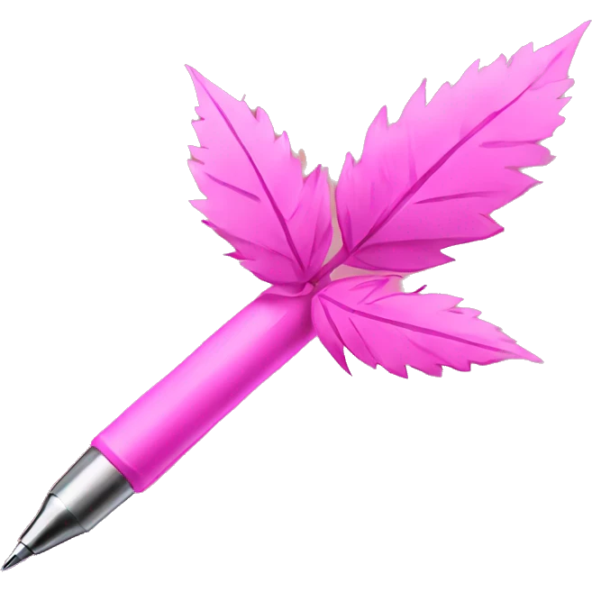 Pink weed pen  emoji