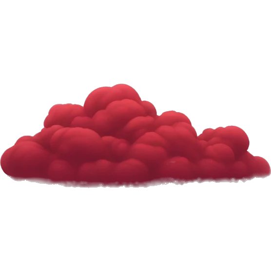 Dark-red mist clouds covering canyon emoji