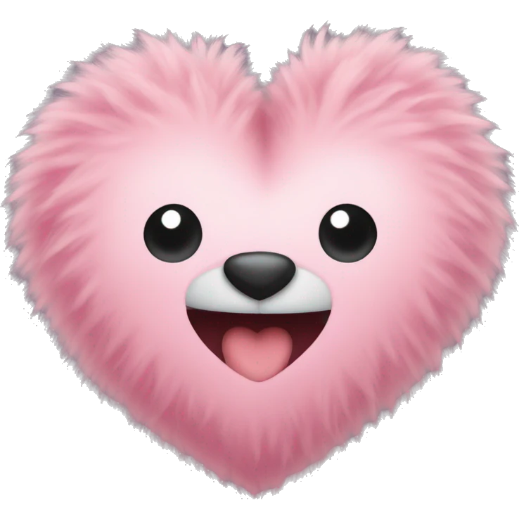 fluffy simple heart emoji