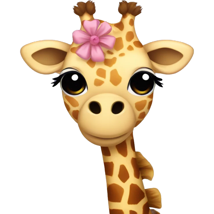 Giraffe wearing a tutu emoji