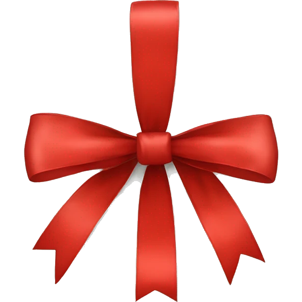 Red bow emoji