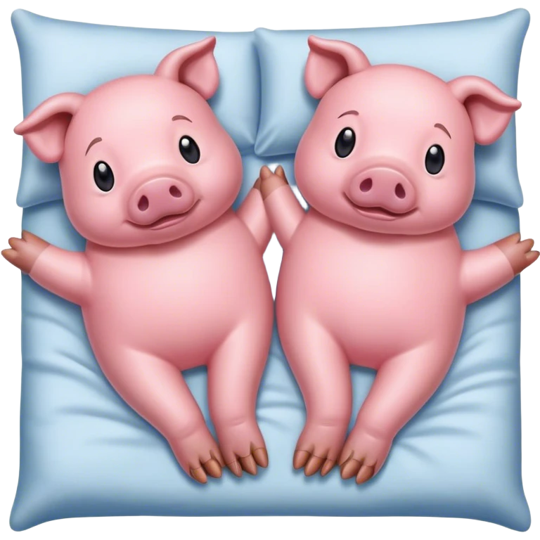 Pig feet in bed emoji