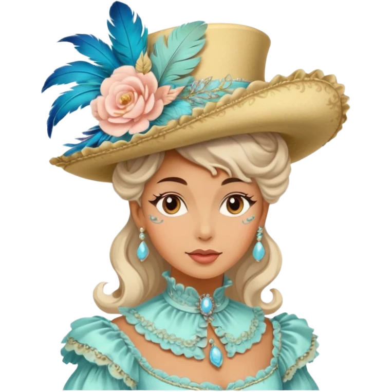 Vintage rococo (hat only) emoji