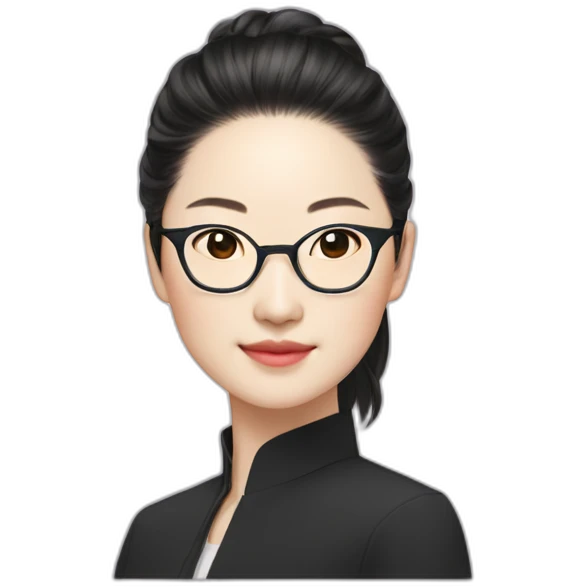 Liu yi fei with glasses emoji