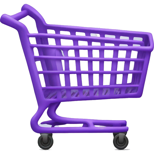 Purple shopping cart emoji
