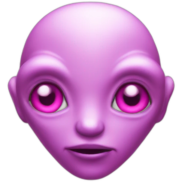 alien pink emoji