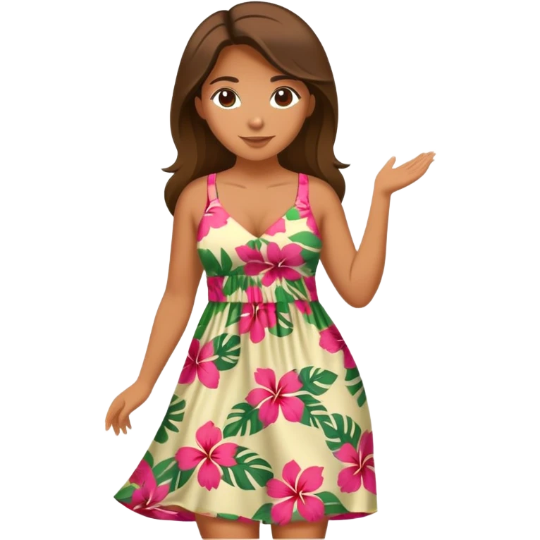 Full bodied Beautiful Hawaiian woman emoji