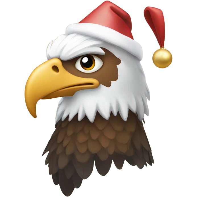 Christmas eagle emoji