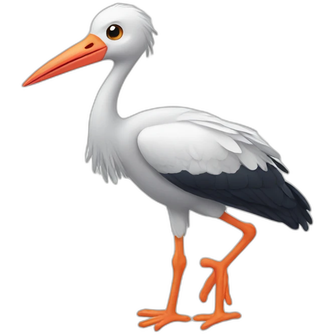 cute stork emoji