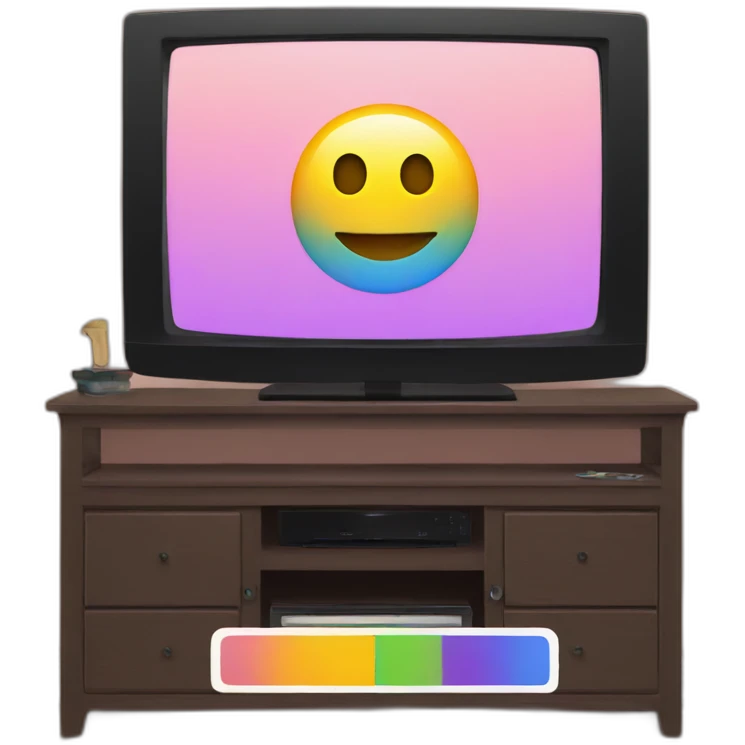 color scheme bars on TV emoji