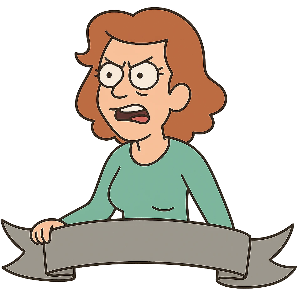 flat toon style grey ribbon emoji