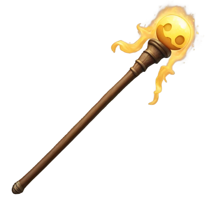 Harry Potter magic wand emoji