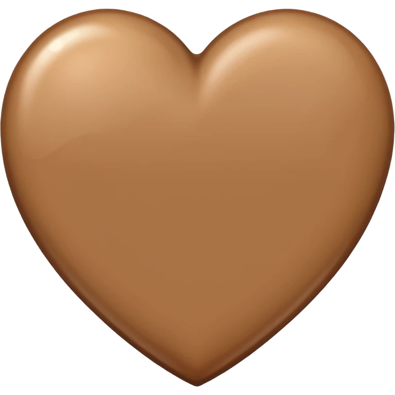 сгенерируй сердце светло-коричневого цвета emoji