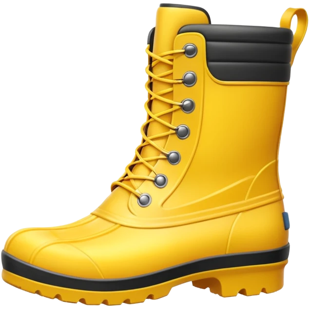 yellow waterproof boots emoji