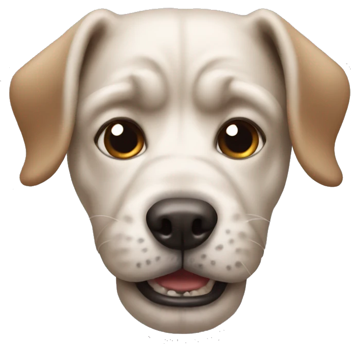 ugly dog emoji