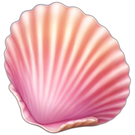 pink cute sea shell emoji