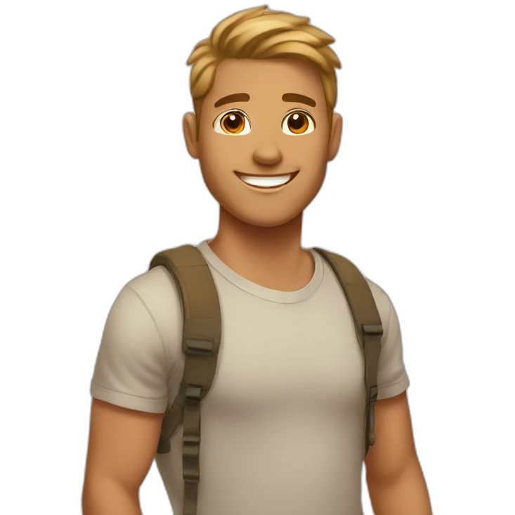 Happy boyfriend tan emoji