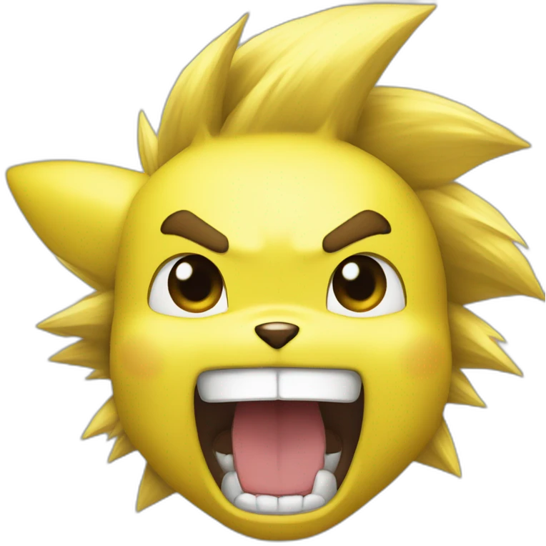 pikachu super saiyan emoji