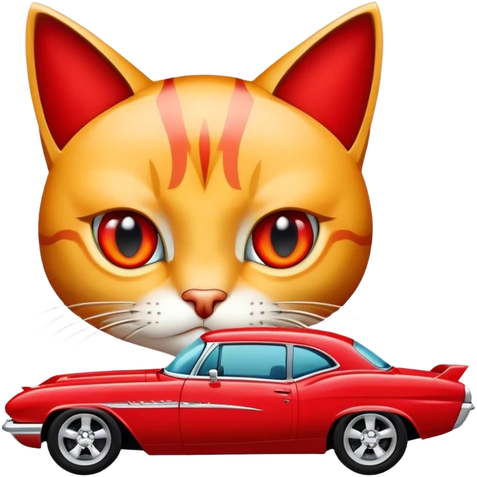 Red Chevy 2007 cat eye emoji