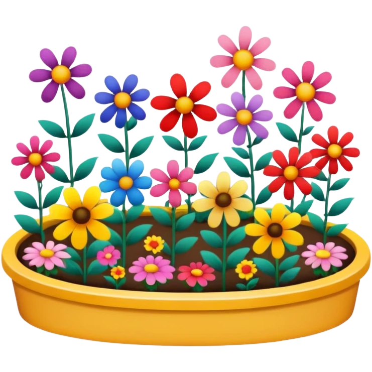 flower bed emoji