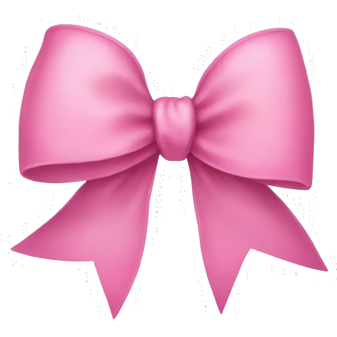 pink bow emoji