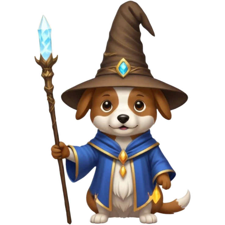 Dog wizard emoji