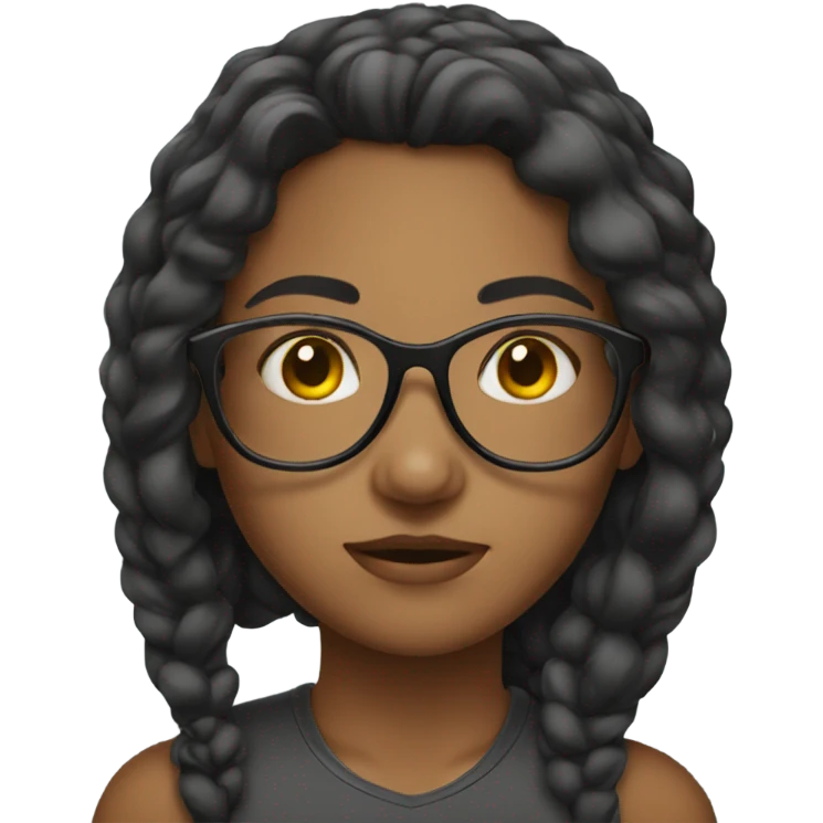 Girl glasses emoji