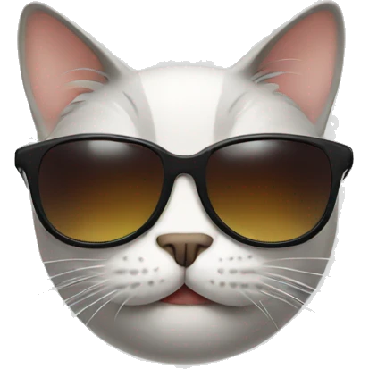 Cat with sunglasses emoji
