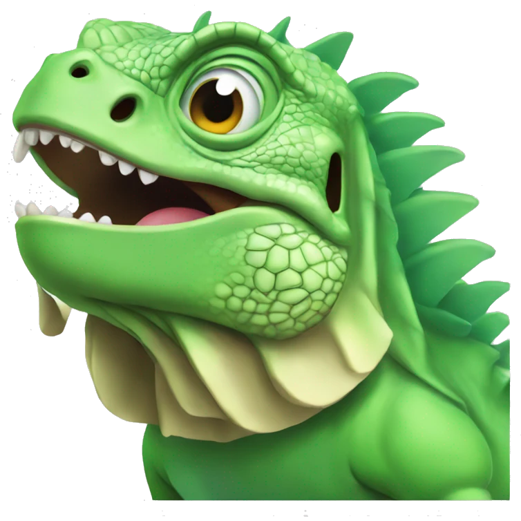 Iguana crying  emoji
