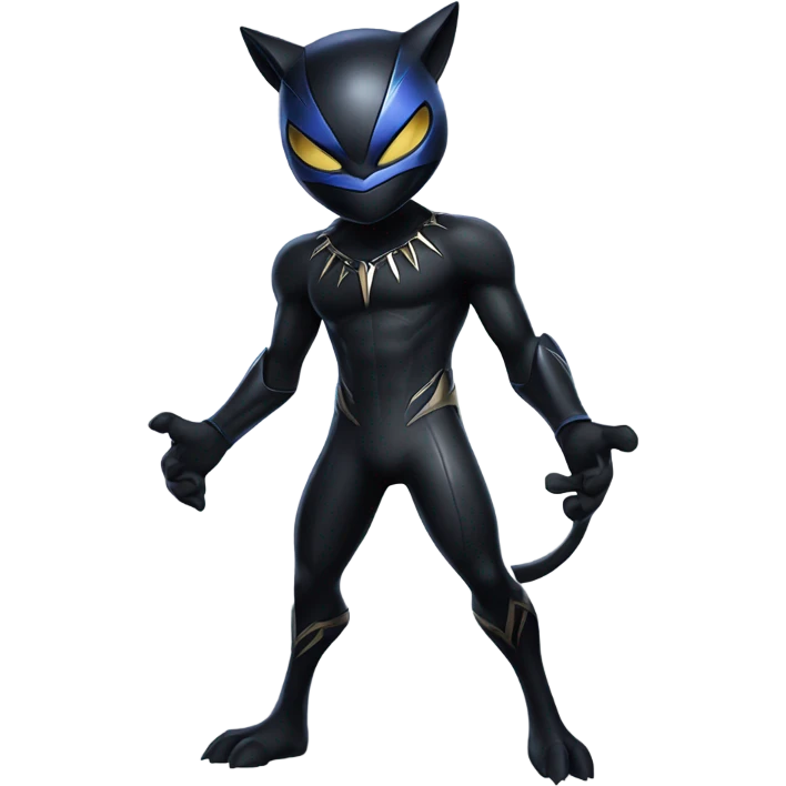 greninja as black panther  emoji