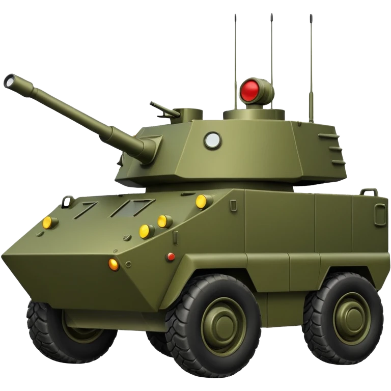 generate an ultra realistic armored vehicle emoji