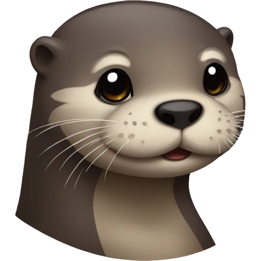 Otter with an Emo Fringe emoji