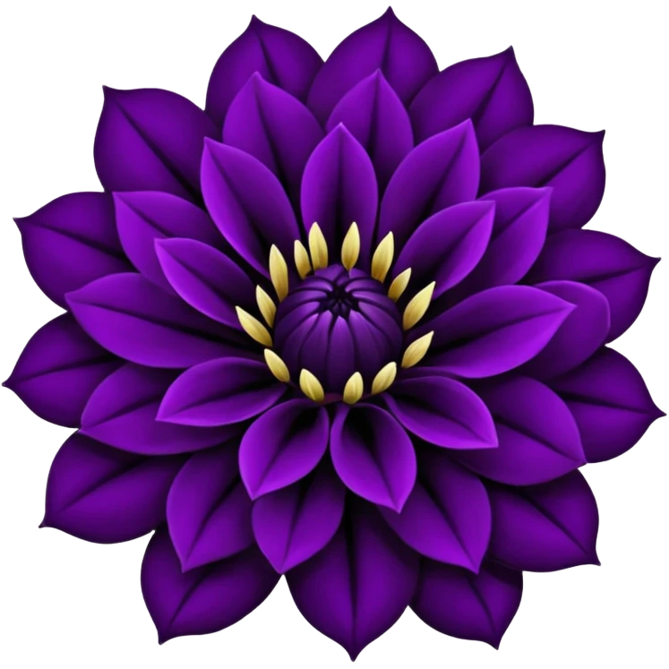 black dahlia flower emoji