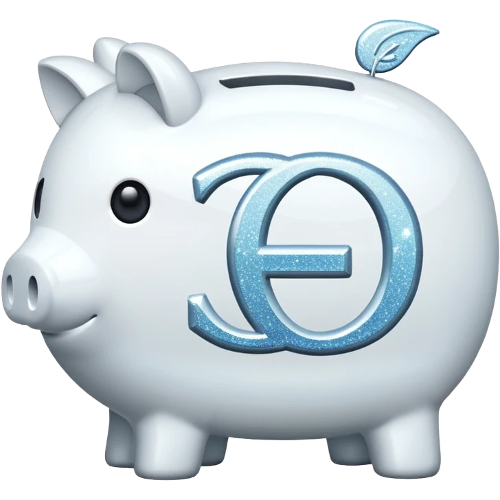 glitter white symbol bank emoji