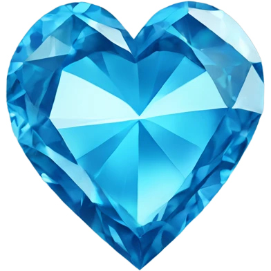 broken blue diamond heart emoji