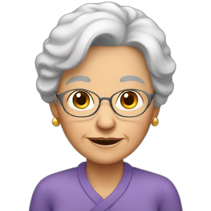 Elderly woman emoji