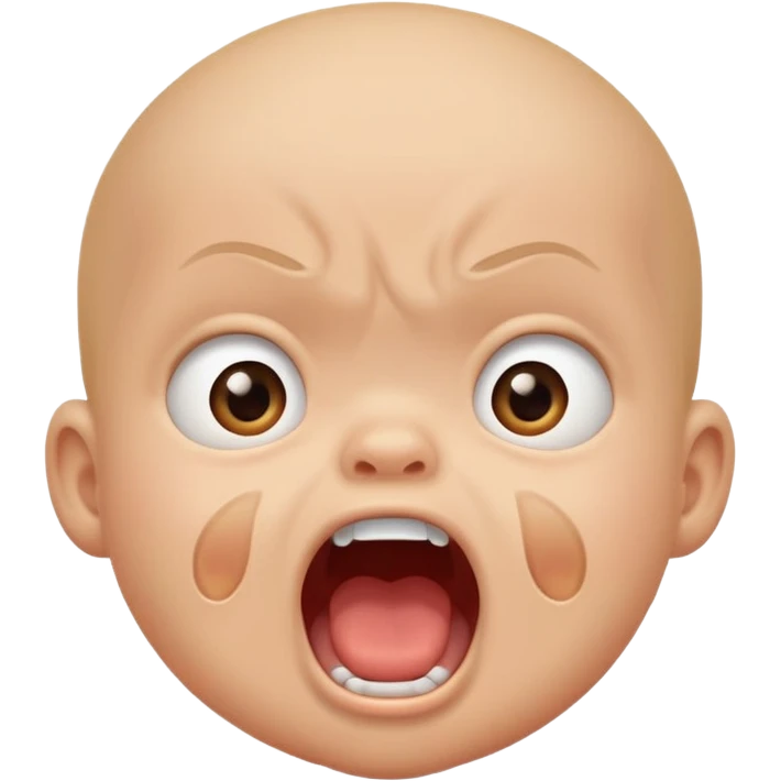 Loud baby emoji