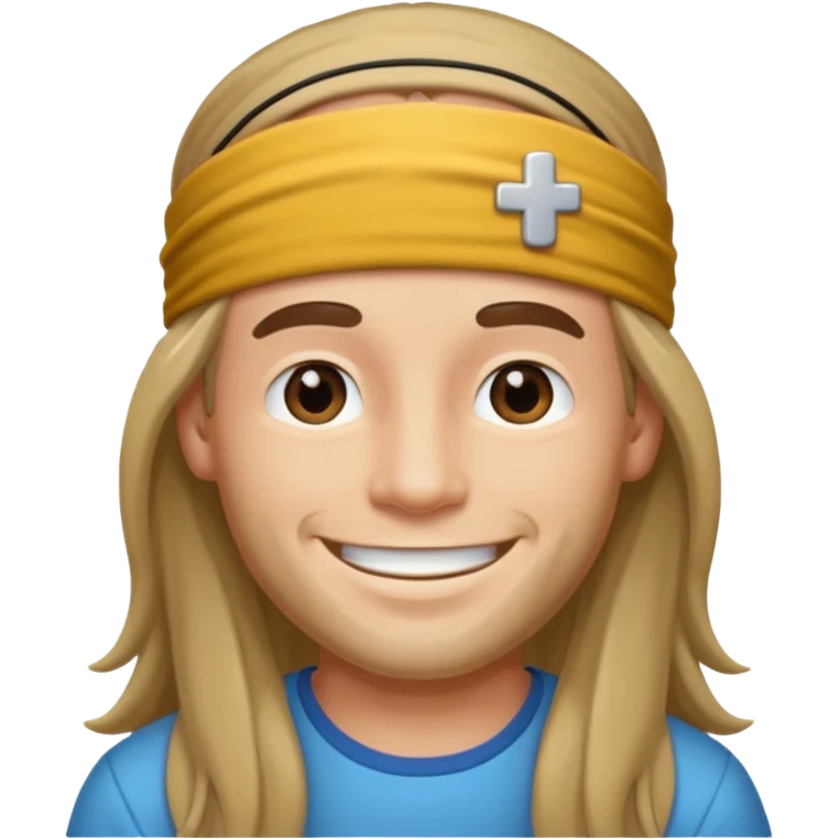 Hippie man smiling emoji