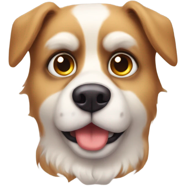 chien furry avec gros yeux mignons  emoji