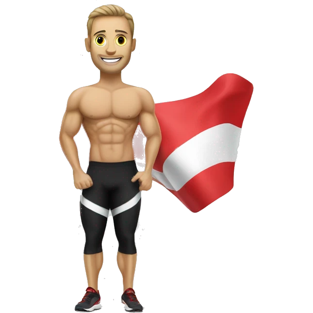 Austrian fitness Coach with Austrian flag emoji