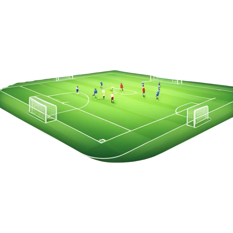 An icon featuring a large stadium with a football match in progress, players in action on the field, and a cheering crowd in the stands. Bright floodlights illuminate the pitch, creating an intense atmosphere of competition. The transparent background highlights the thrill of live sports events. emoji