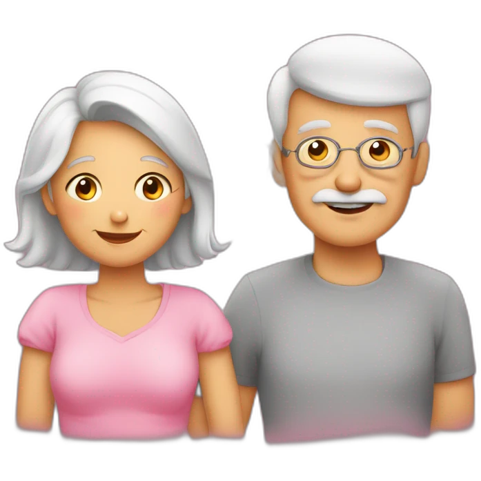 Grandparents in Day St Valentines  emoji