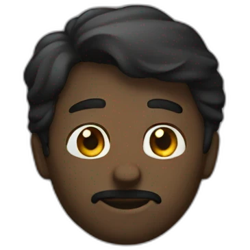 Homme noir emoji
