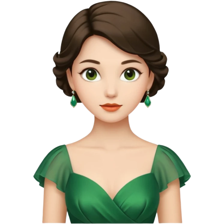 green dres emoji