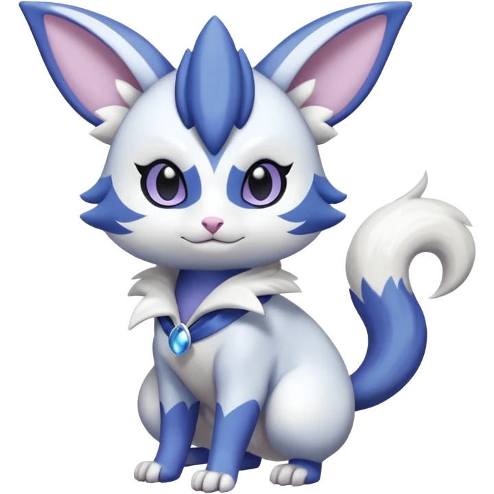 Shiny Furret-Absol-Meowstic-Mienshao-Espeon-Hybrid (Full body) emoji